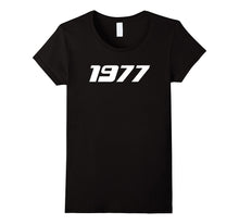1977 Printed T-Shirt for 70's Birthdays Events Graduations