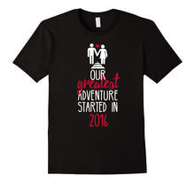 1st Wedding Anniversary T-Shirt Funny for Married in 2016 J