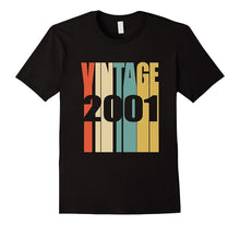 Retro Vintage 2001 T-Shirt 16 Yrs Old Bday 16th Birthday Tee