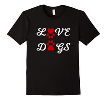 Love Dogs Paw Print Heart T-Shirt