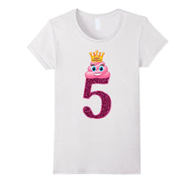 Girls 5th Birthday Poop Princess T-Shirt