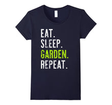 Eat Sleep Garden Repeat Distressed Tshirt Gift
