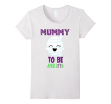 Halloween Pregnancy Shirt Mom Mummy to Be Due April 2018