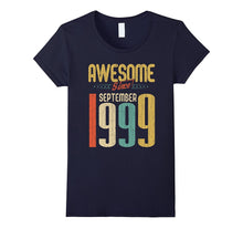 Awesome Since September 1999 T-Shirt Funny 18th Birthday Tee
