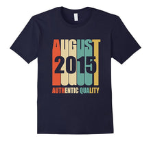 Retro August 2015 T-Shirt 2 Yrs Old Bday 2nd Birthday Tee