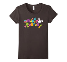 Happy Easter T-Shirt With Bunnies Eggs Flowers Carrots