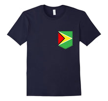 Guyanese Guyana Flag Shirt -  Pocket Caribbean T Shirt