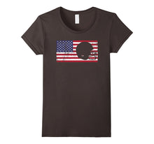 American Flag Football USA Patriotic Vintage Retro T-Shirt