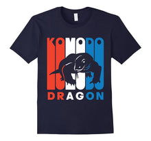 Retro RWnB Komodo Dragon Silhouette T-Shirt