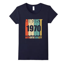 Retro August 1970 T-Shirt 47 Yrs Old Bday 47th Birthday Tee