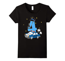 4th Birthday Cute Police Kids T-Shirt Police Car Children