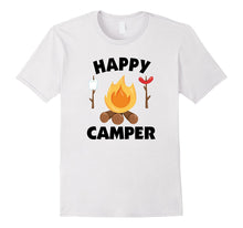 Happy Camper T-Shirt Funny Campfire Roasting Marshmallows