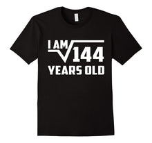 Square Root of 144 Shirt Best Gifts for 12 Year Old Boy,Girl