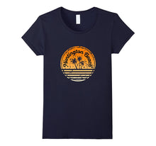 Huntington Beach Retro Surf Palm Tree T-Shirt