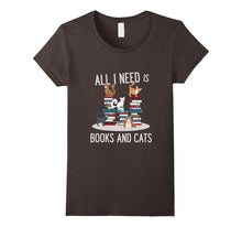 FUNNY BOOKS AND CATS T-Shirt Book Lovers Cat Gift