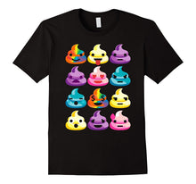 I Love Poop Rainbow Shirt Funny Poop Emoji Shirts Gifts