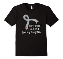 Diabetes Awareness for Daughter Support Ribbon T-Shirt