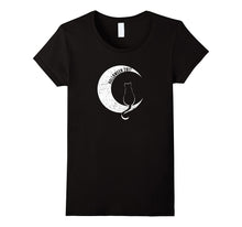 Halloween T-Shirt Black Cat on Moon Funny 2017