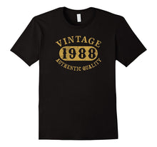 29 Years Old 29th B-Day Birthday Gift Vintage 1988 T-Shirt
