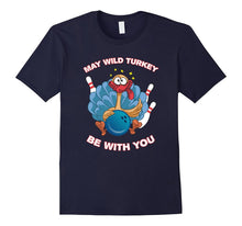 Bowling Wild Turkey With Ball and Pins Funny T-Shirt