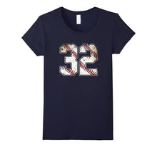 #32 Baseball Jersey Number 32 Retro Vintage T-Shirt