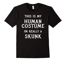 Skunk Halloween Costume Shirt Easy Funny Women Men Boys Girl