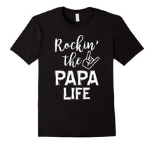 Mens Men's Rockin the Papa Life T-Shirt Best Gift Grandfather Day