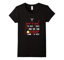 Give a Girl the Right Shoes Softball T Shirt
