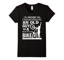 An Old Guy on a Mountain Bike T Shirt, Mountain Bike T Shirt