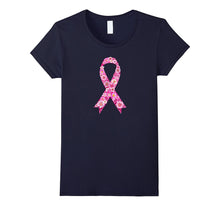 Breast Cancer Awareness Pink Floral Flowers Ribbon T-Shirt