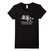 40th Wedding Anniversary Gifts Shirt Owl Couple T-Shirt