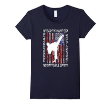 Taekwondo Shirt 5 Tenets Taekwon-Do Martial Arts Kick White