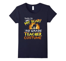 My Scary 3rd Grade Teacher Costume Shirt Cat Moon Halloween