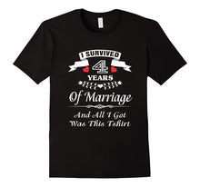 4th Anniversary T-Shirt 4 Years Wedding Marriage Gift