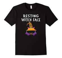 Halloween T-Shirt Resting Witch Face Funny Kitty Cat Shirt