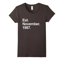 Est November 1987 Shirt Awesome 30th Birthday Gifts TShirt