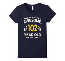 102 Year Old Birthday Gifts T Shirt for Senior Man or Woman