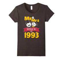 24th Wedding Anniversary T-Shirt 24 Year Mr & Mrs Since 1993