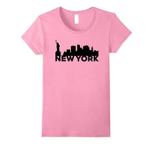 New York City Buildings Statue of Liberty Souvenir T-Shirt