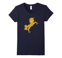 Kids Gold Bling Unicorn Gift T-Shirt - Girls Shirt