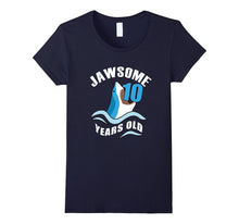 Jaw-Some 10 Years Old Funny Shark Tee 10th Birthday Gift