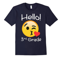 3rd Grade Back to School Hello Third Grade Emoji T-Shirt