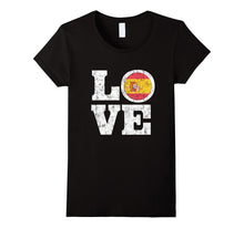 Spain Love T-Shirt Spanish Flag Distressed Tee