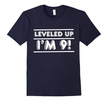 Leveled Up! Happy 9th Nine Birthday Boy T-Shirt T Shirt Tee