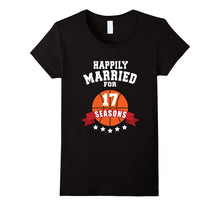 17th Wedding Anniversary T-Shirt Basketball Couple Gift Tee
