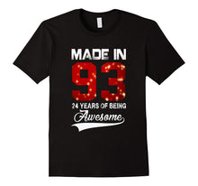 24th Birthday Gift T-Shirt Made in 1993 Awesome 24 Years Old