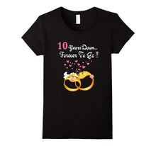 10 Years Anniversary Gift 10th Wedding Married Couple Shirt