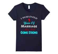 1st Wedding Anniversary Tshirt Marriage Husband Wife Couple