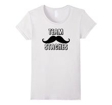TEAM STACHES Baby Shower Gender Reveal Shirts Team Boy Shirt