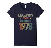 Legends Since October 1978 Shirt - 39th Birthday Gifts Shirt